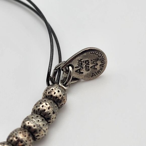 Alex & Ani Euphrates Silver Tone Beaded Bracelet - Picture 3 of 3
